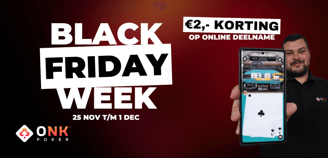 Black Friday Week: €2,- korting op online deelname