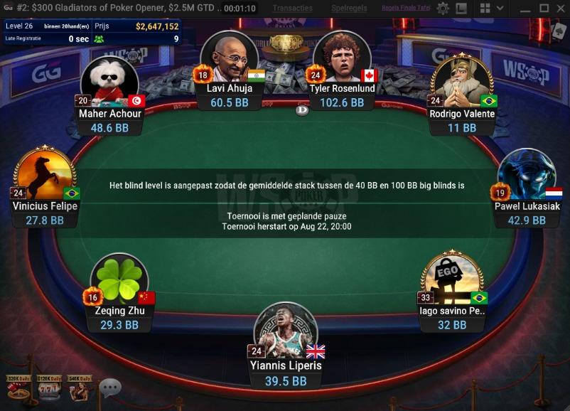 Communitylid Pawel Lukasiak maakt kans op WSOP Online Bracelet