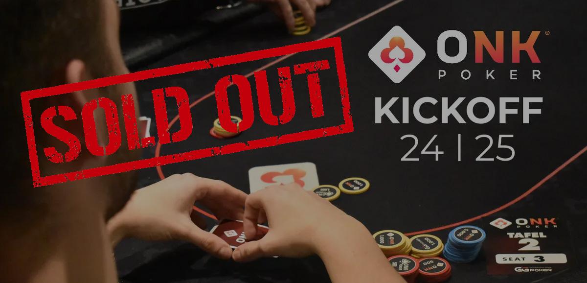 kick off ONK Poker uitverkocht