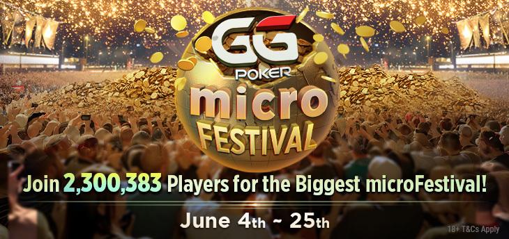 GGPoker microFestival! Dé toernooiserie voor de micro stakes pokerspelers