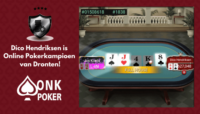 Dico Hendriksen wint Online Pokerkampioenschap van Dronten