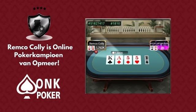 Remco Colly wint Online Pokerkampioenschap van Opmeer