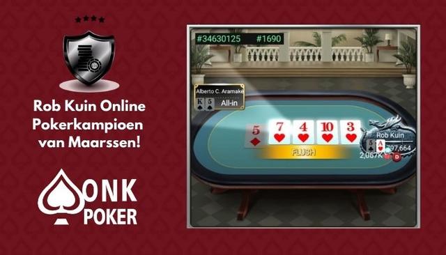 Rob Kuin wint Online Pokerkampioenschap van Maarssen