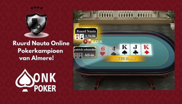 Ruurd Nauta wint Online Pokerkampioenschap van Almere