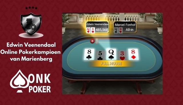 Edwin Veenendaal wint Online Pokerkampioenschap van Marienberg