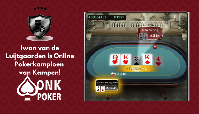 Iwan van de Luijtgaarden wint Online Pokerkampioenschap van  Kampen