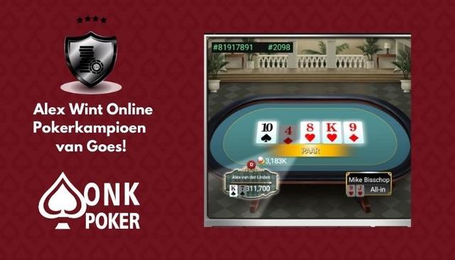 Alex van der Linden wint Online Pokerkampioenschap van  Goes