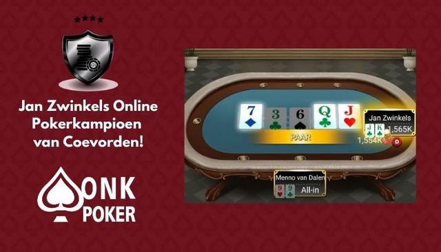 Jan Zwinkels wint Online Pokerkampioenschap van Coevorden 2021