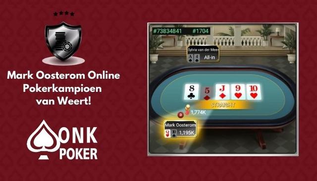 Mark Oosterom wint Online Pokerkampioenschap van  Weert