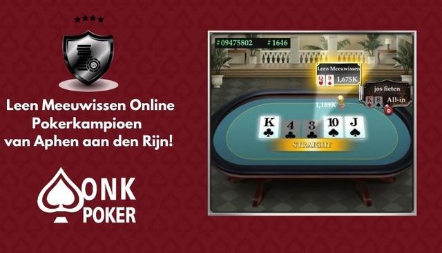   wint Online Pokerkampioenschap van  Alphen aan den Rijn