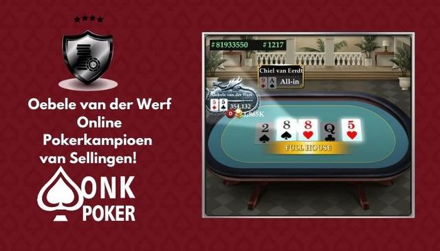 oebele van der Werf wint Online Pokerkampioenschap van Sellingen