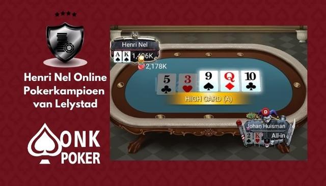 Henri Nel wint Online Pokerkampioenschap van Lelystad