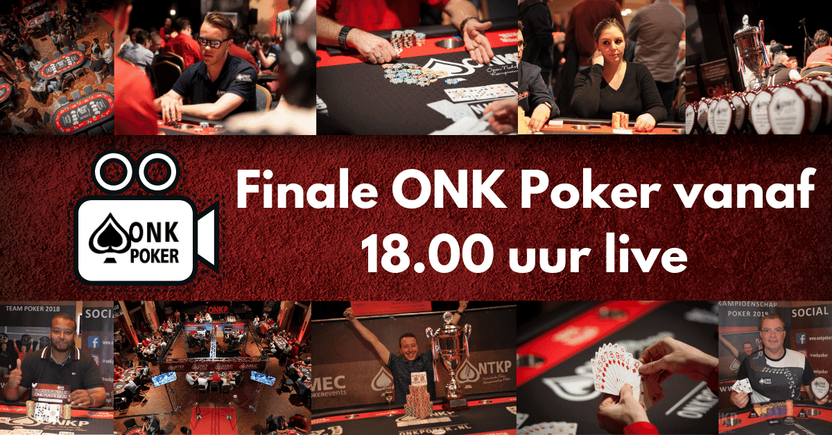 Finale ONK Poker vanaf 18.00 uur live!
