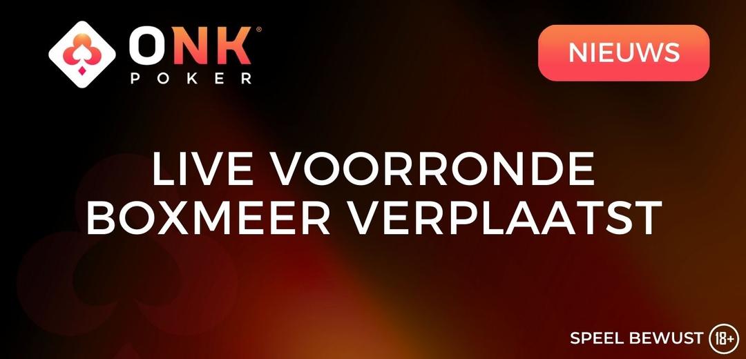 Pokerkampioenschap van Boxmeer verplaatst